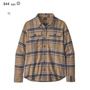 Patagonia Organic Cotton Plaid Flannel Fjord Button Down